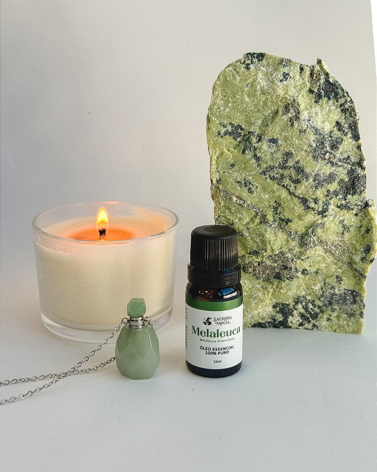 Óleo Essencial de Melaleuca (Tea Tree) - Pele e Cabelo Saudáveis, Antisséptico e Anti-inflamatório