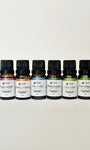 Kit Completo de Óleos Essenciais Sagrada Magia - Alecrim, Hortelã, Eucalipto, Melaleuca, Ylang Ylang e Lavanda.