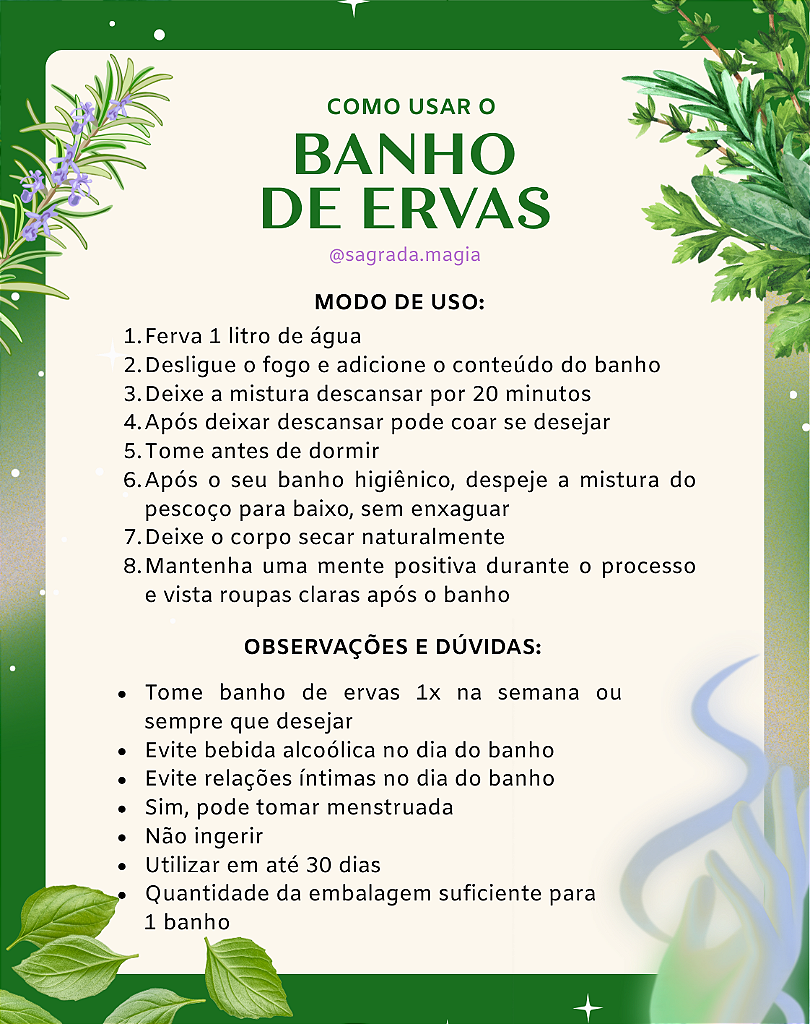 Banho de Ervas - Amor, Sensualidade, Autoestima e Relacionamentos