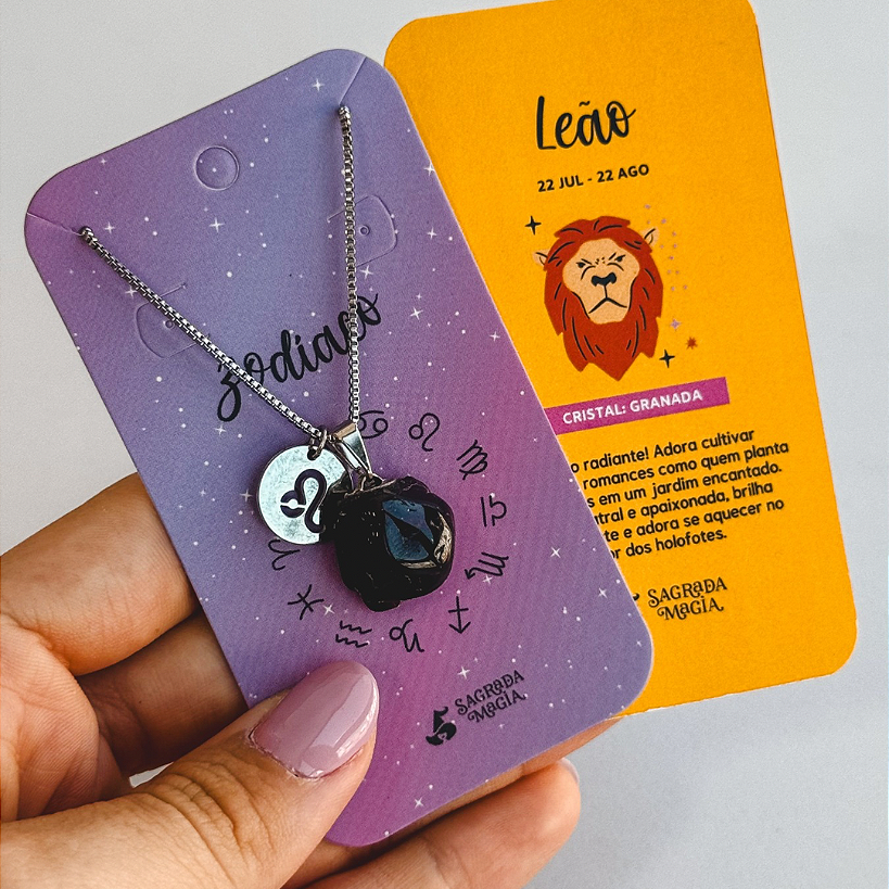 Colar dos Signos - Leão - Granada