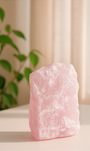 Quartzo Rosa - Base Serrada - Amor Próprio, Perdão, Acolhimento e Gratidão