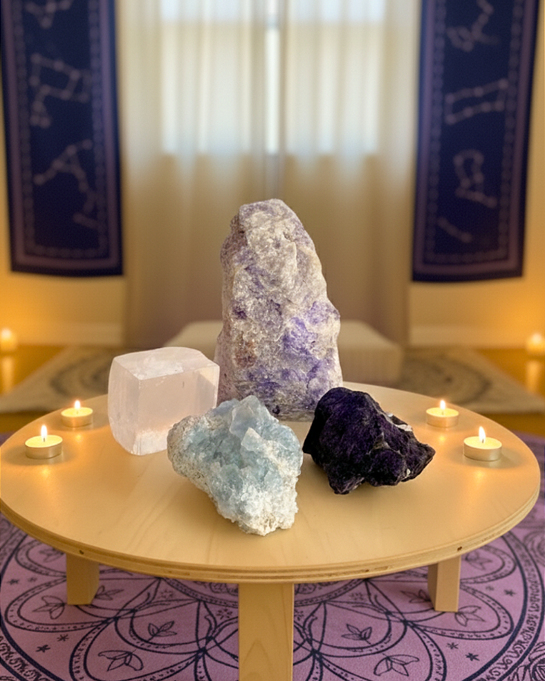 Combo Altar - Conexão e Manifestação - Cristais de Ambiente