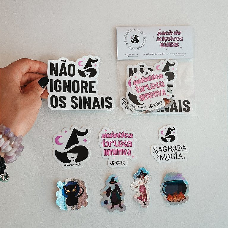 Pack de Adesivos Sagrada Magia