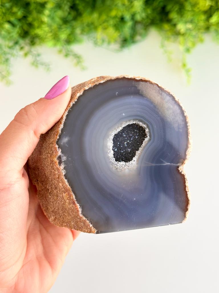 Geodo de Ágata Intuitivo G - Pedra da Sorte