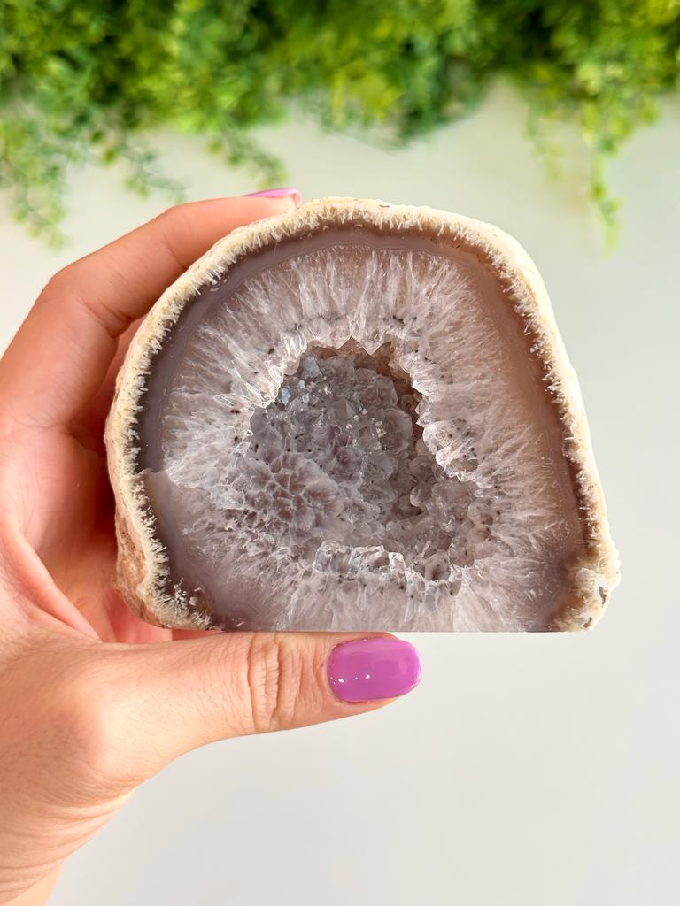 Geodo de Ágata Intuitivo G - Pedra da Sorte