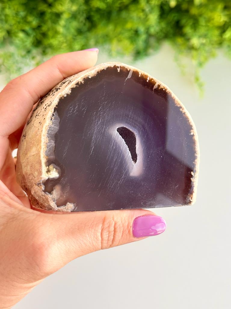 Geodo de Ágata Intuitivo G - Pedra da Sorte