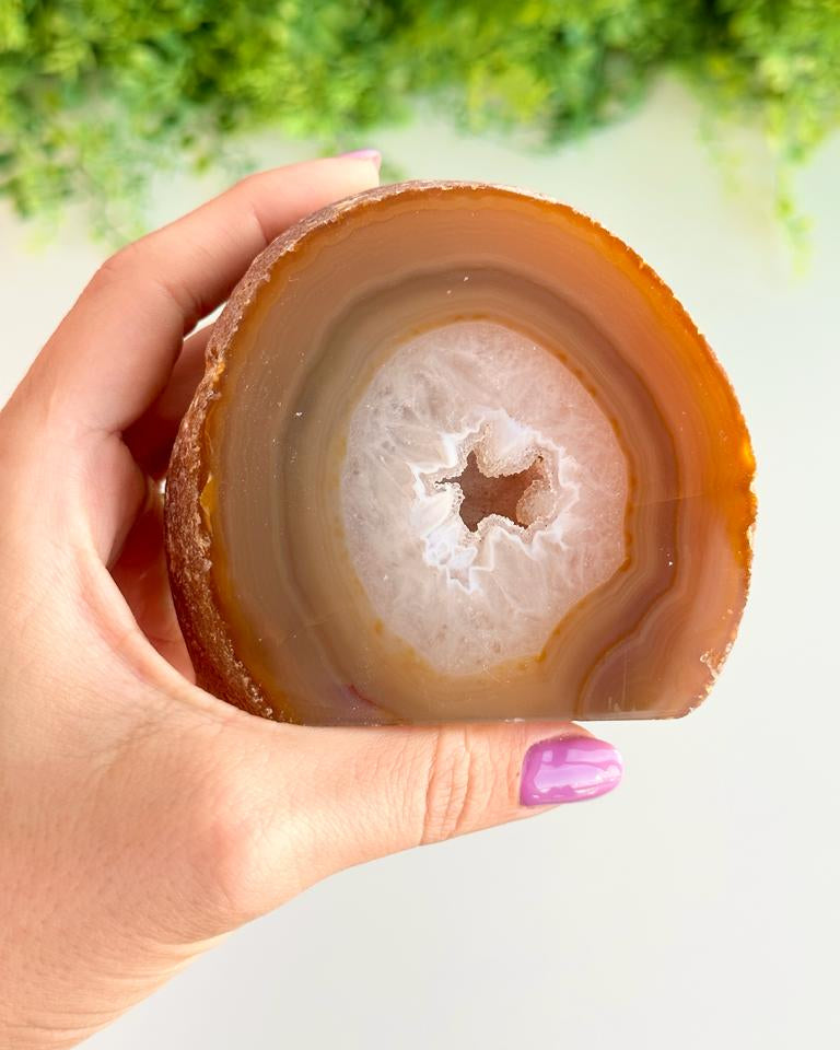 Geodo de Ágata Intuitivo G - Pedra da Sorte
