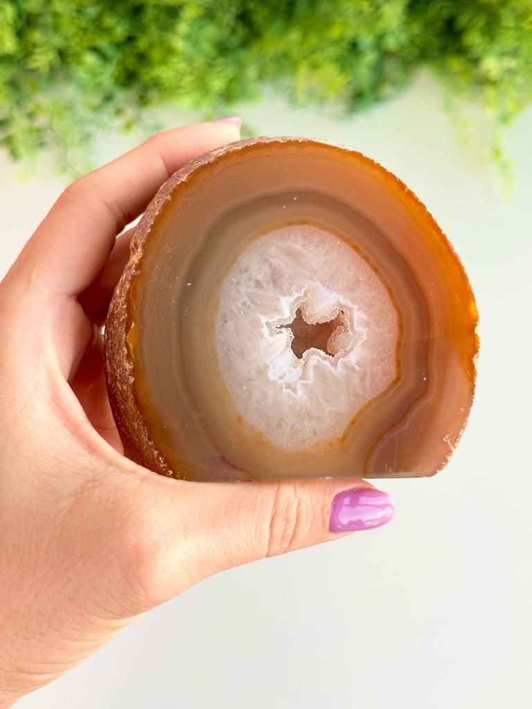 Geodo de Ágata Intuitivo G - Pedra da Sorte
