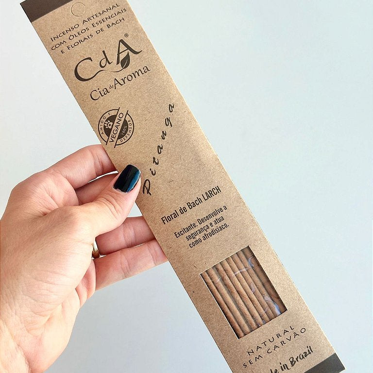 Incenso Natural Cia de Aroma - Pitanga - Estimulante, Confiança e Afrodisíaco