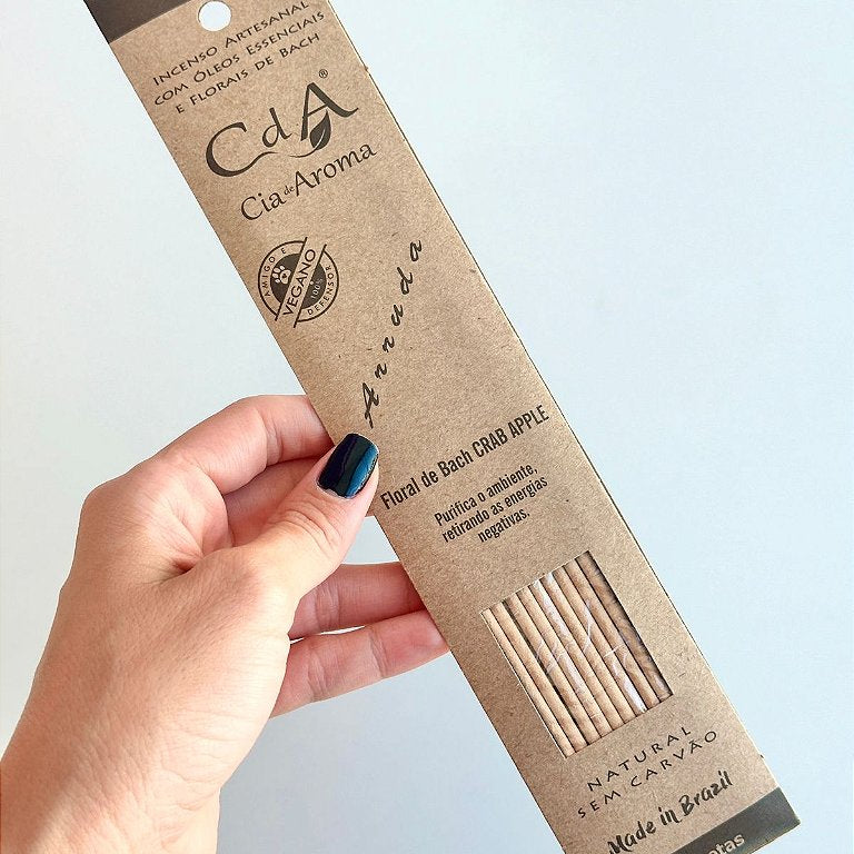 Incenso Natural Cia de Aroma - Arruda - Purifica e Retira as Energias Negativas