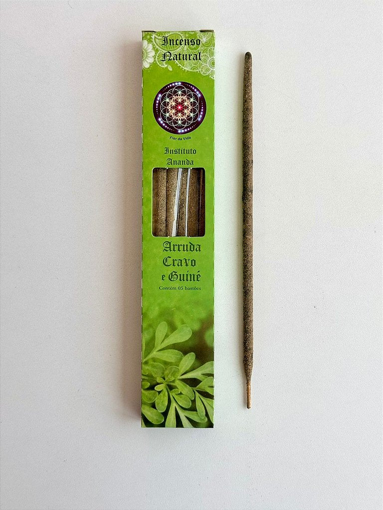 Incenso de Limpeza Ananda - Arruda, Cravo e Guiné