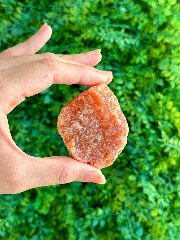 Calcita Laranja Bruta G - Pedra da Alegria, Vitalidade, Expressão