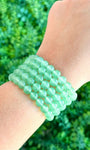 Pulseira de Quartzo Verde Redonda 8mm - Saúde e Equilíbrio