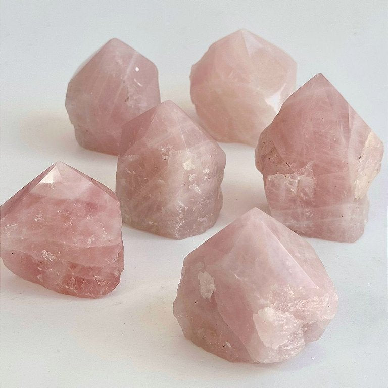 Ponta Geradora de Quartzo Rosa - Amor, Perdão e Gratidão