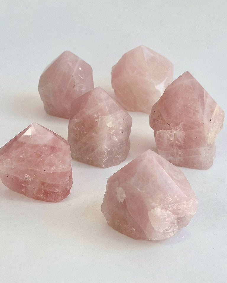 Ponta Geradora de Quartzo Rosa - Amor, Perdão e Gratidão