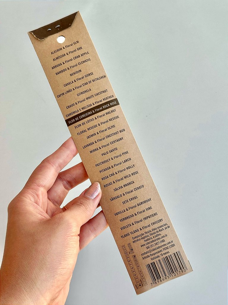 Incenso Natural Cia de Aroma - Flor de Cerejeira - Razão e Equilíbrio