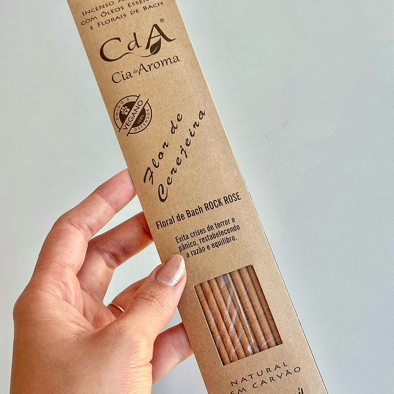 Incenso Natural Cia de Aroma - Flor de Cerejeira - Razão e Equilíbrio