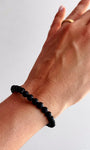 Pulseira de Shungita Redonda 6mm - Pedra da Vida; Recuperação e Purificação de Doenças
