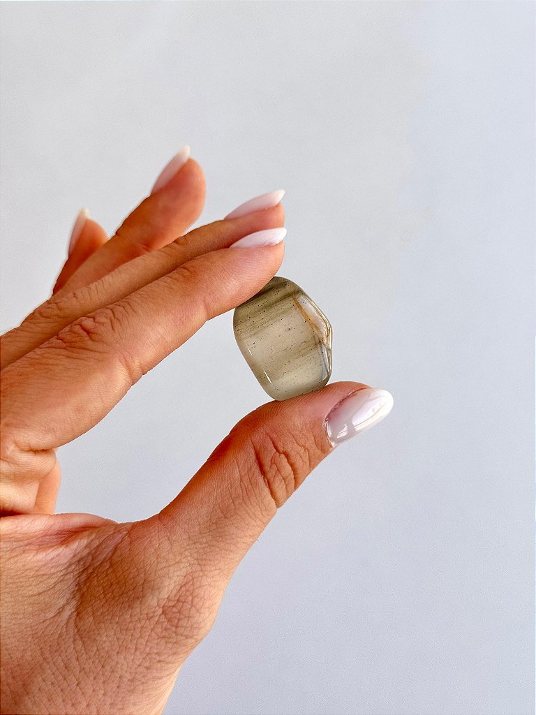 Quartzo Anfibólio Rolado - Cristal RARO - Expansão da Alma; Conexão e Cuidado Espiritual
