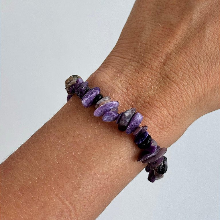 Pulseira de Charoita - Médiuns, Curandeiros e Trabalhadores da Luz