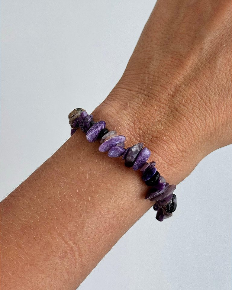 Pulseira de Charoita - Médiuns, Curandeiros e Trabalhadores da Luz