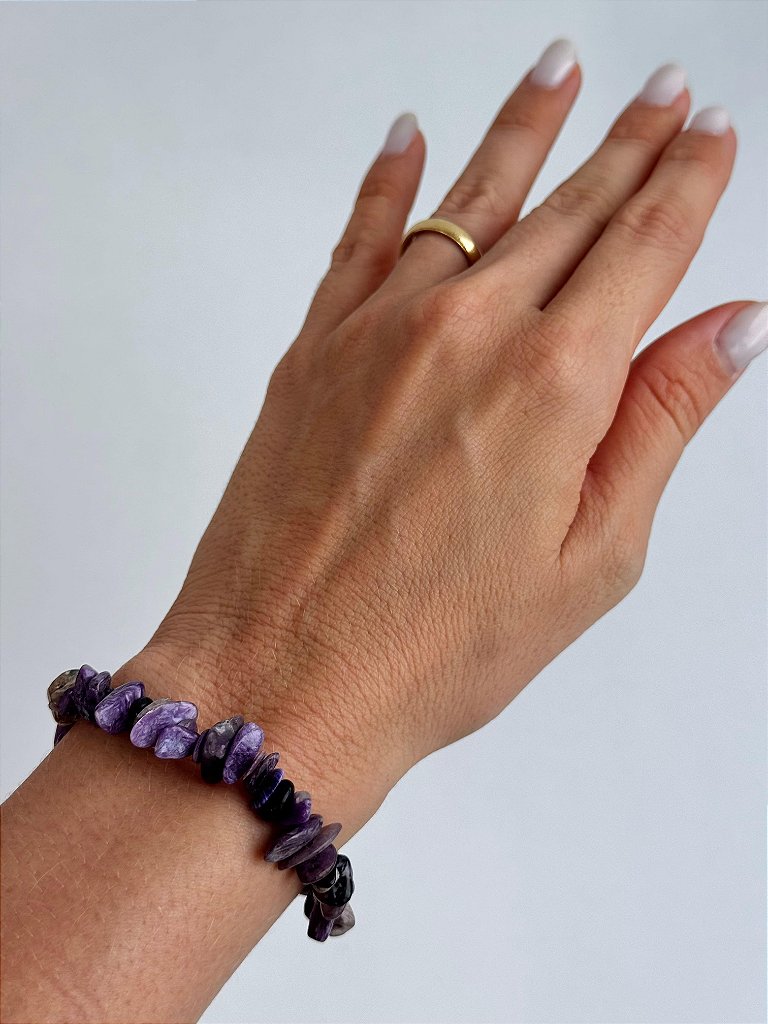 Pulseira de Charoita - Médiuns, Curandeiros e Trabalhadores da Luz