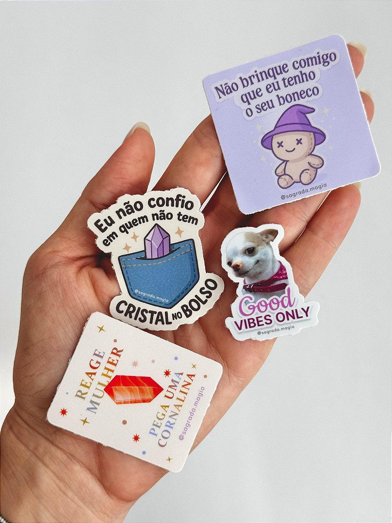 Pack de Adesivos para Rir Sagrada Magia