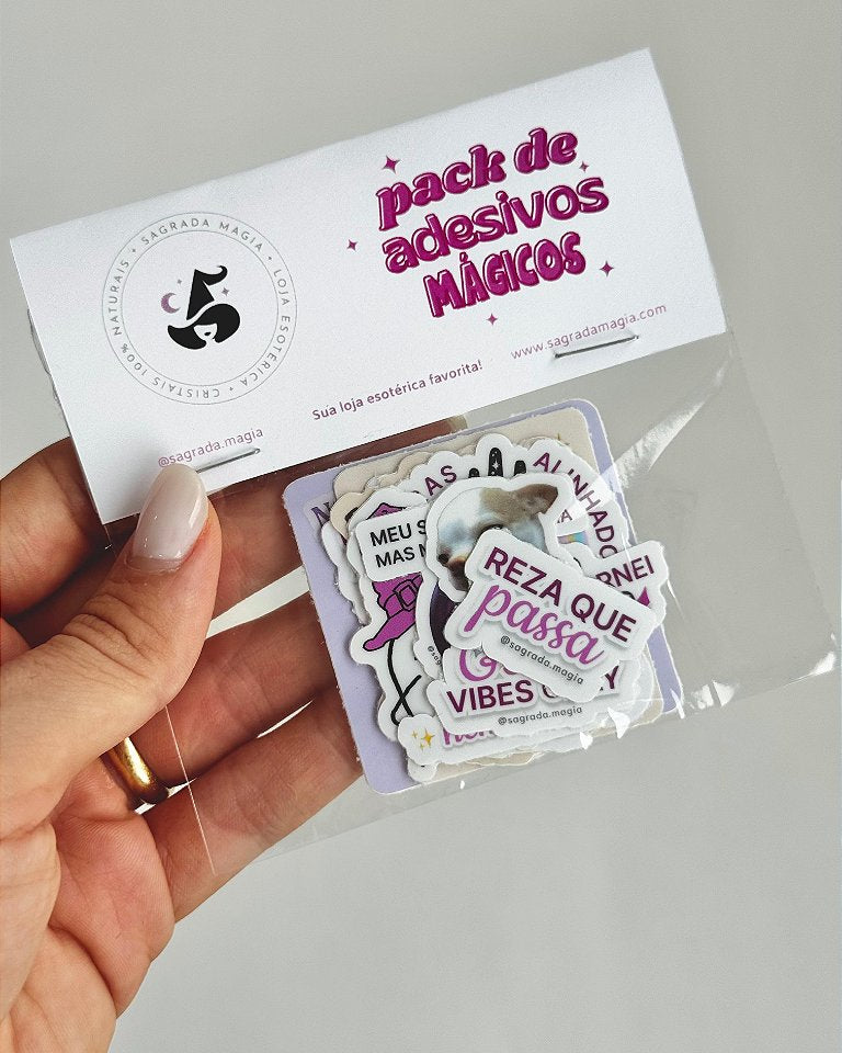 Pack de Adesivos para Rir Sagrada Magia
