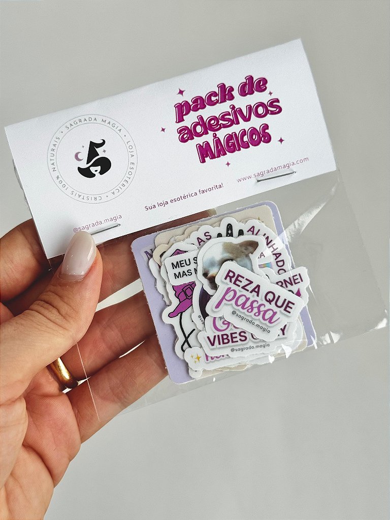 Pack de Adesivos para Rir Sagrada Magia