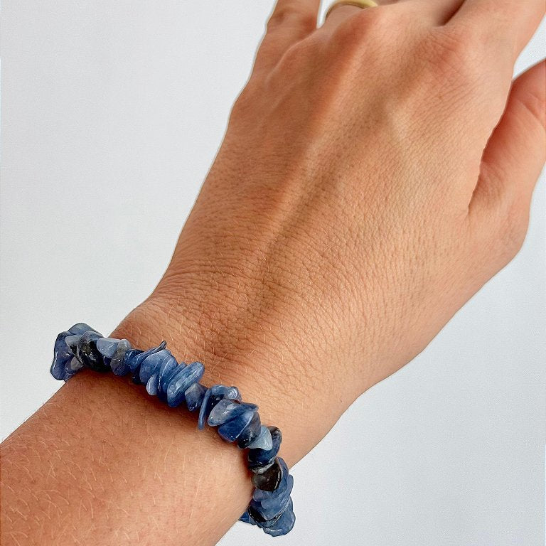 Pulseira de Cianita Azul - Proteção dos Anjos