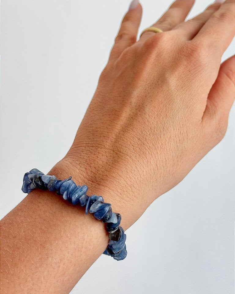 Pulseira de Cianita Azul - Proteção dos Anjos