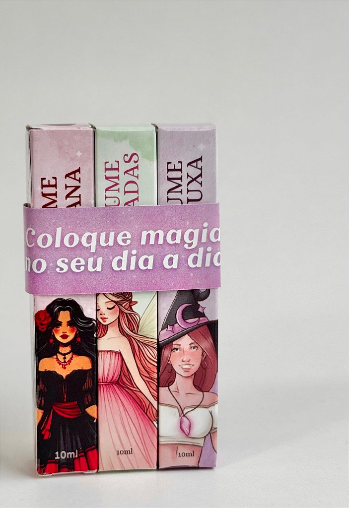 Kit de Perfumes - Cigana, Fada e Bruxa