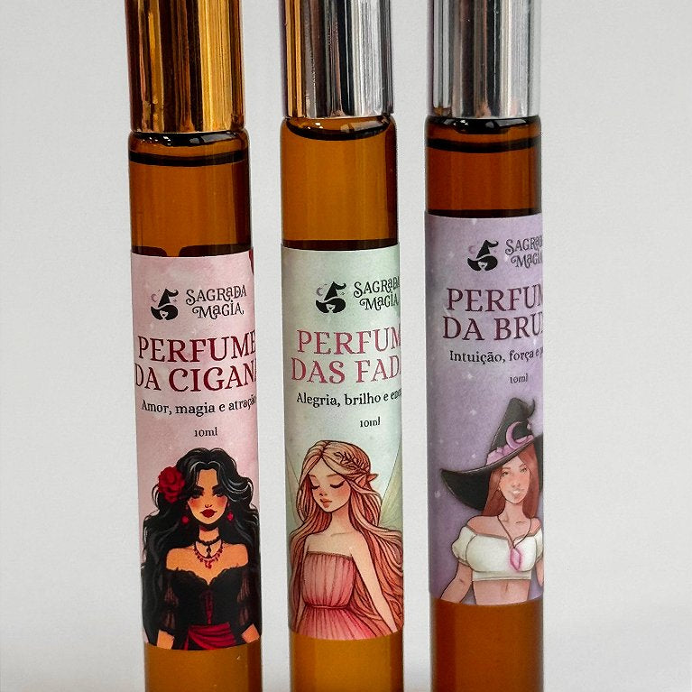 Kit de Perfumes - Cigana, Fada e Bruxa