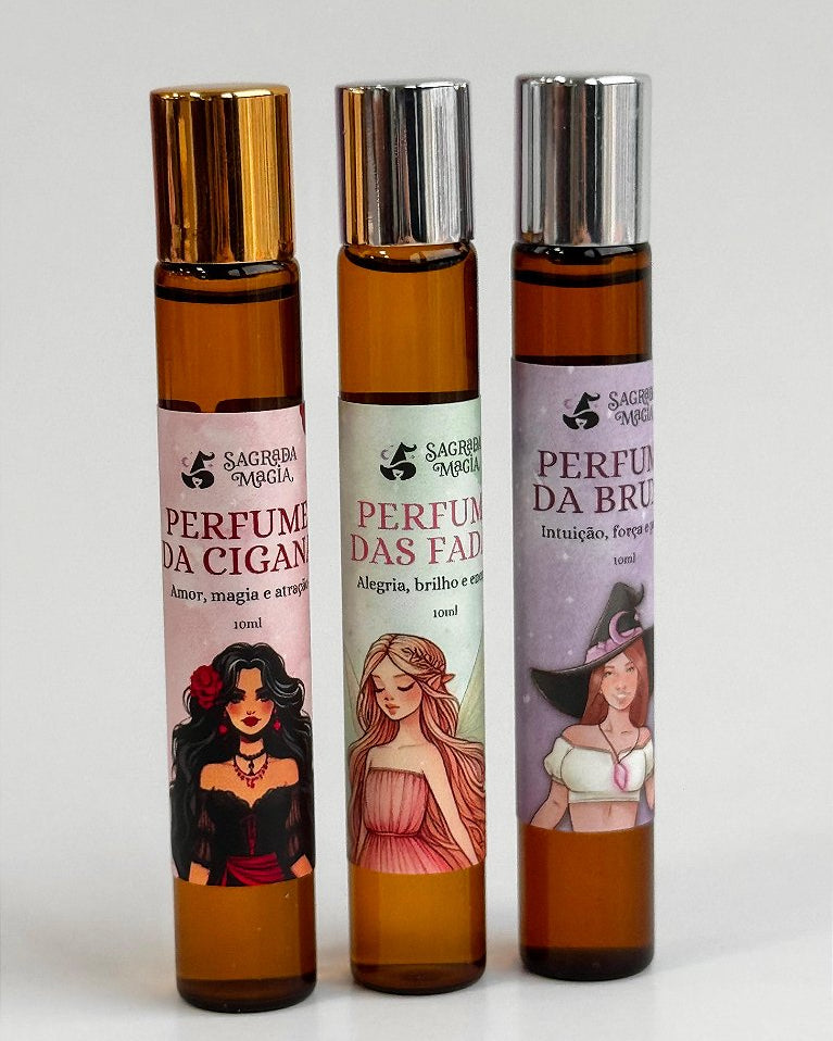Kit de Perfumes - Cigana, Fada e Bruxa