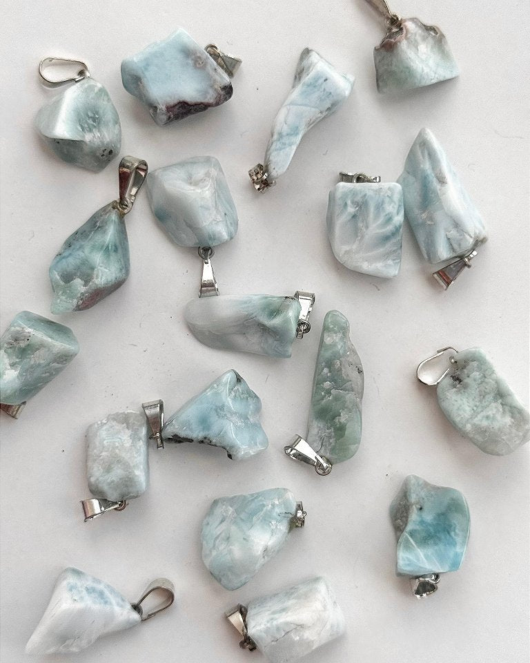 Pingente de Larimar Mini - Medos, Culpas, Deixar Fluir, Pessoas Controladoras