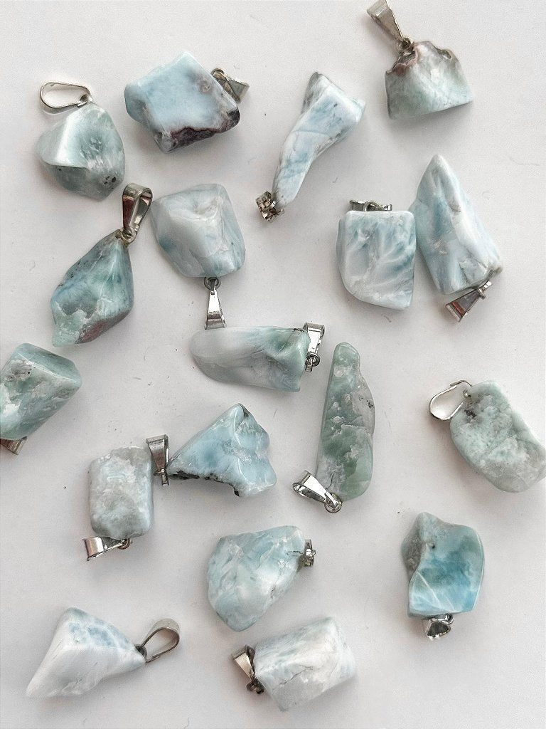 Pingente de Larimar Mini - Medos, Culpas, Deixar Fluir, Pessoas Controladoras