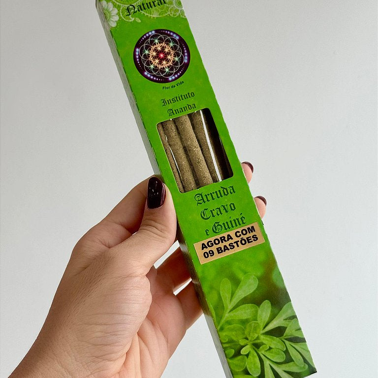 Incenso de Limpeza Ananda - Arruda, Cravo e Guiné