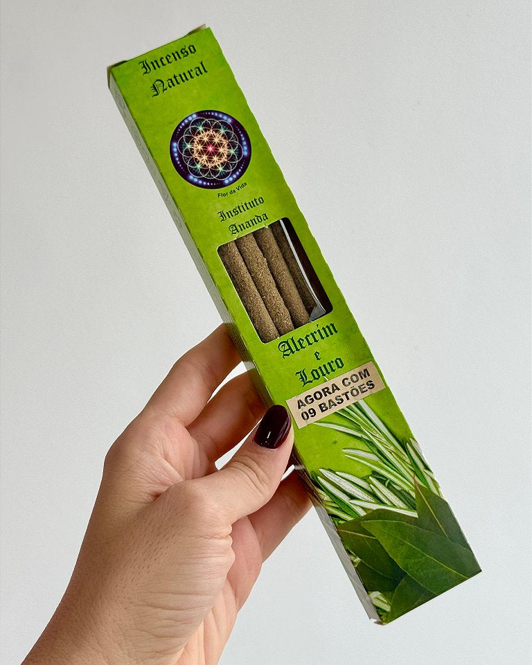 Incenso Ananda - Alecrim e Louro - Limpeza Masala