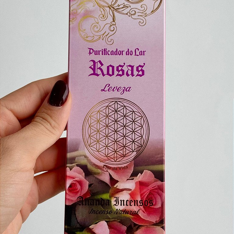 Incenso Ananda - Rosas - Leveza