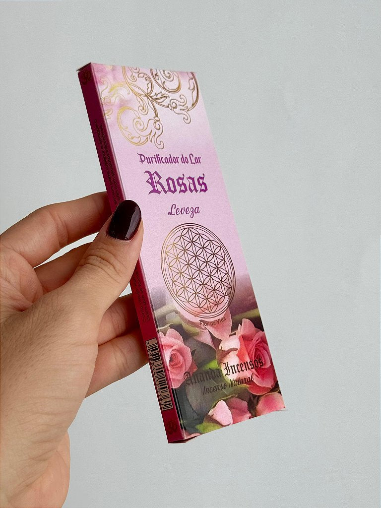 Incenso Ananda - Rosas - Leveza