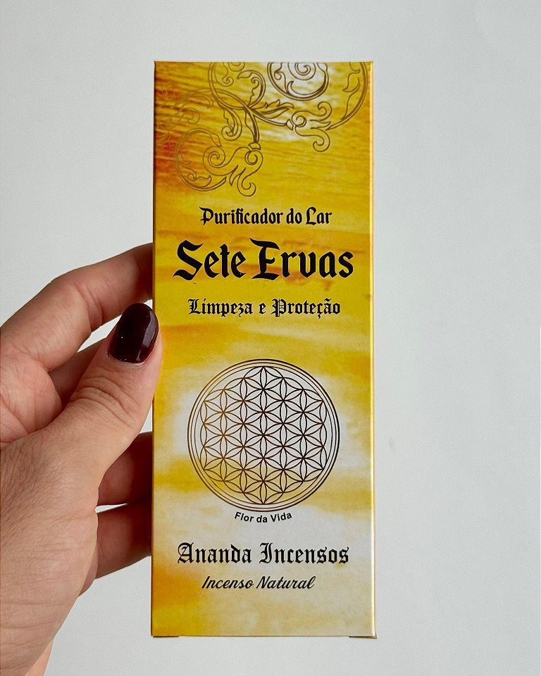 Incenso Ananda - Sete Ervas - Limpeza e Proteção