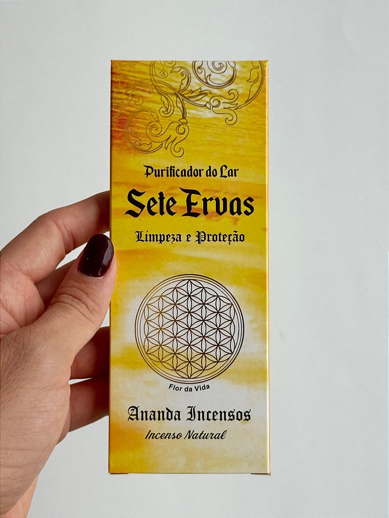 Incenso Ananda - Sete Ervas - Limpeza e Proteção