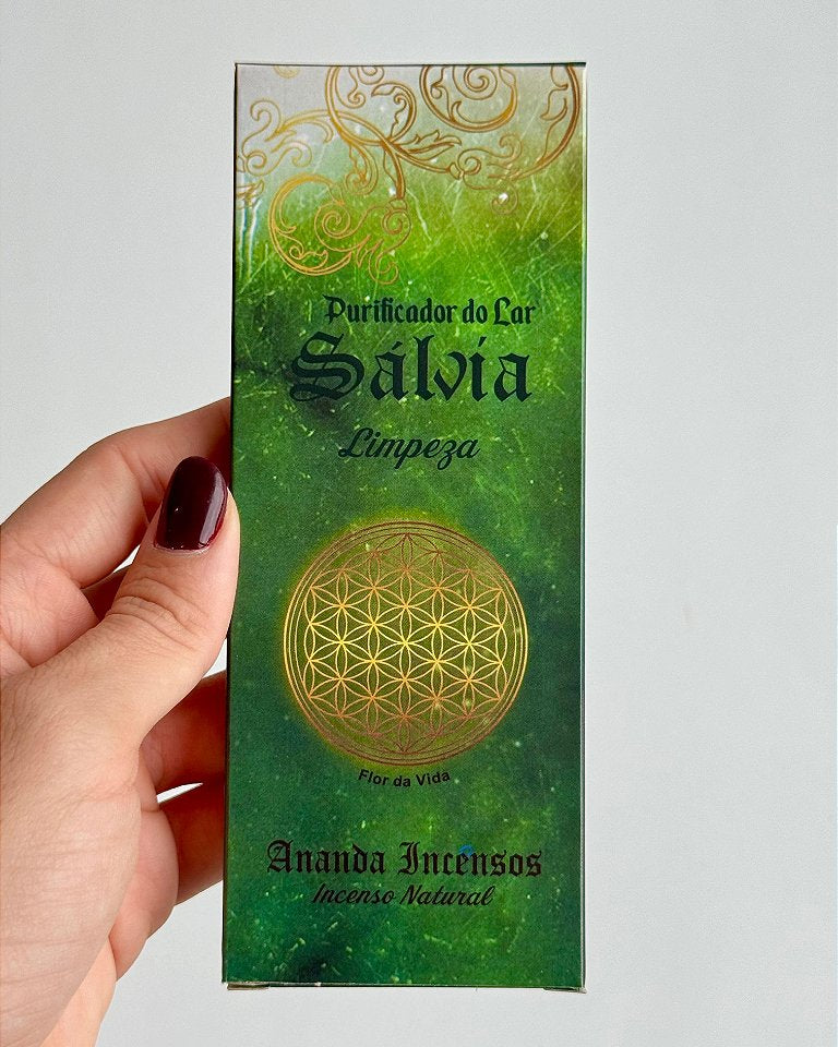 Incenso Ananda - Sálvia - Limpeza Energética