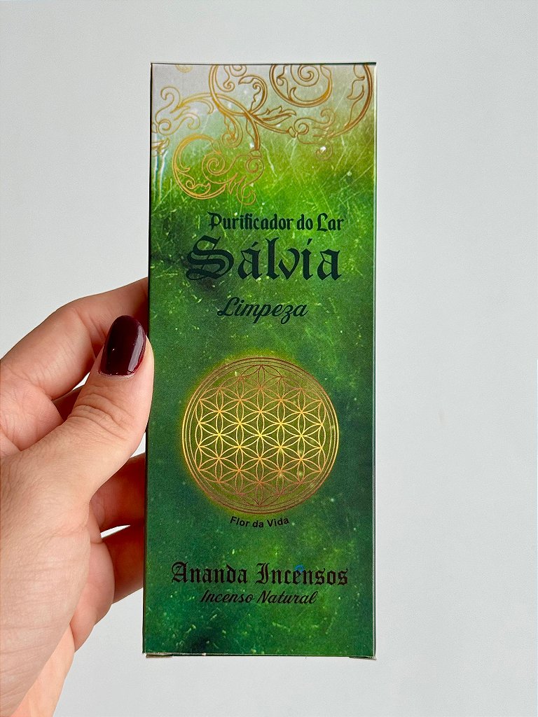 Incenso Ananda - Sálvia - Limpeza Energética