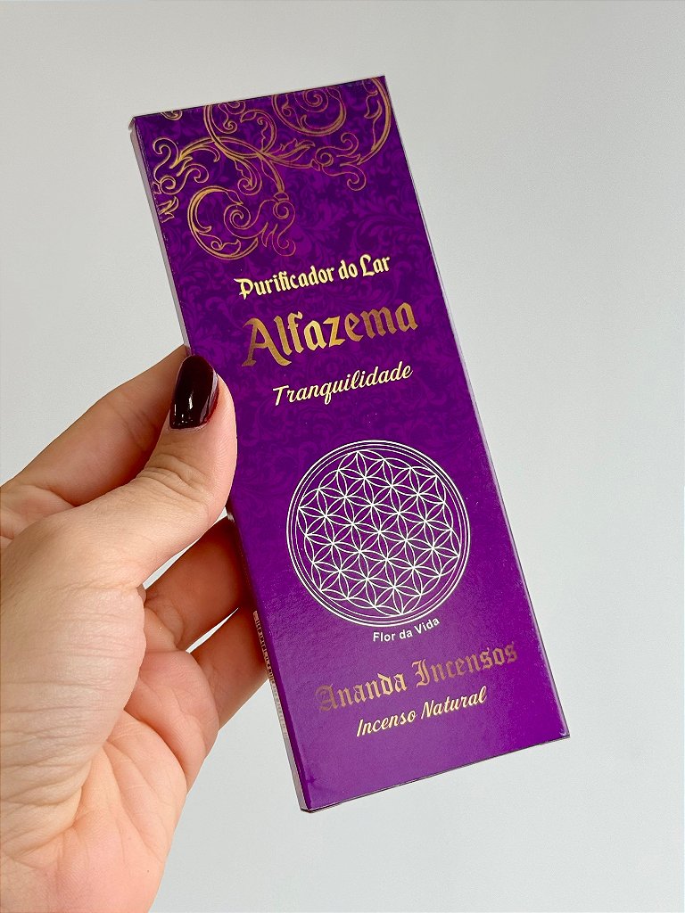 Incenso Ananda - Alfazema - Acalma, Alivia Tensão e Ansiedade