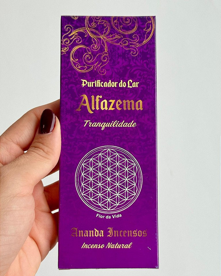 Incenso Ananda - Alfazema - Acalma, Alivia Tensão e Ansiedade