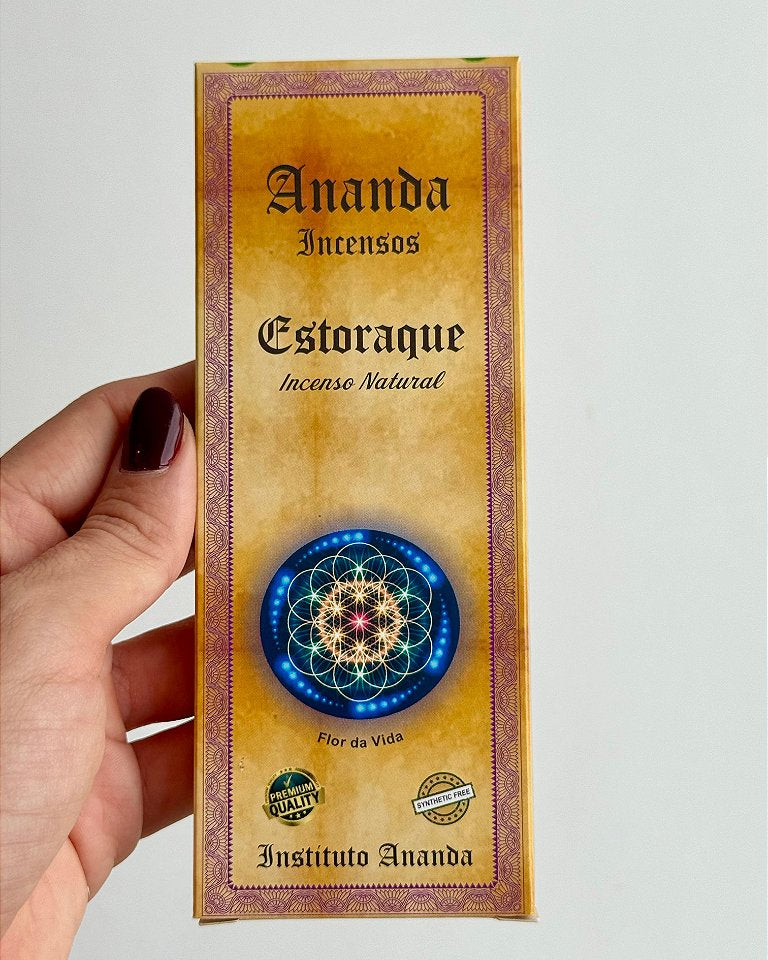 Incenso Ananda - Estoraque - Relaxamento e Alívio de Estresse