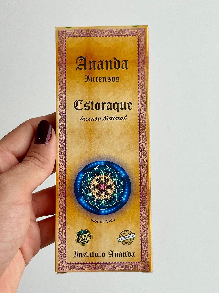 Incenso Ananda - Estoraque - Relaxamento e Alívio de Estresse