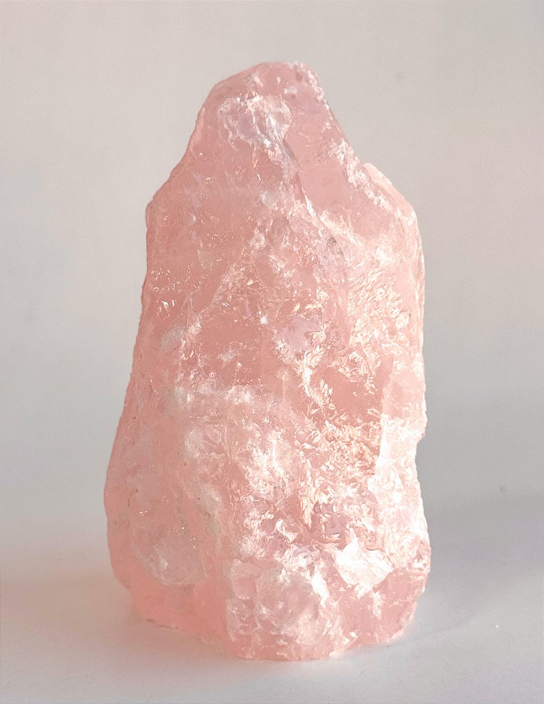 Quartzo Rosa - Base Serrada - Amor Próprio, Perdão, Acolhimento e Gratidão