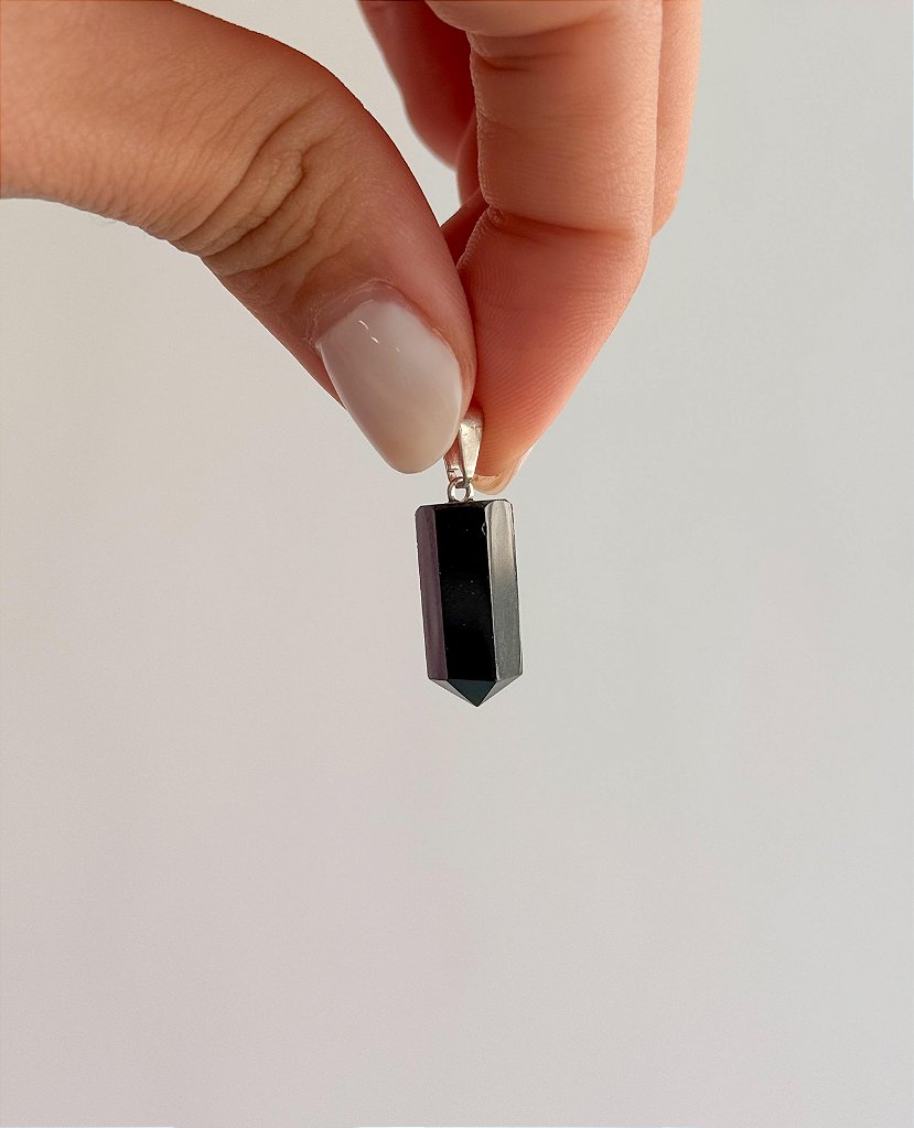 Pingente Pontinha de Obsidiana - Proteção e Consciência